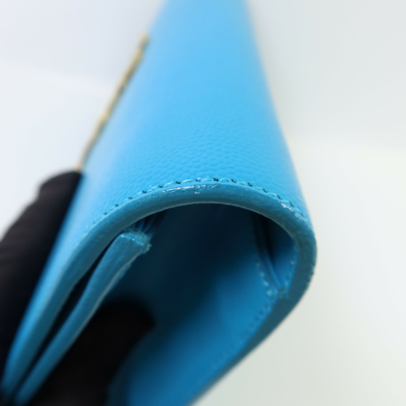 SAINT LAURENT 牛皮皮革Clutch Bag金扣手拿包-17