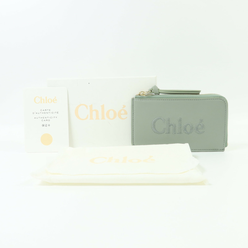 Chloe 羊皮皮革Card Case金扣卡片套-15