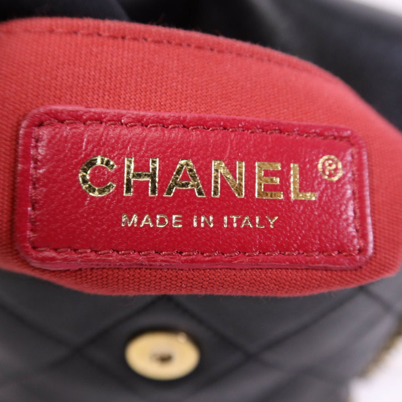 CHANEL 牛皮皮革Chain Shoulder Bag金扣鏈帶肩背袋-5
