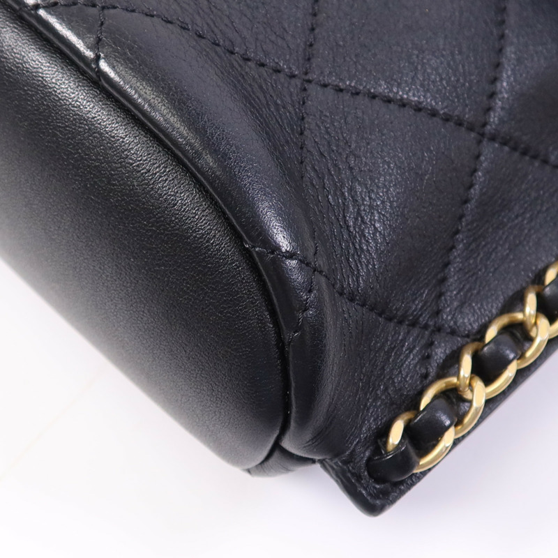CHANEL 牛皮皮革Chain Shoulder Bag金扣鏈帶肩背袋-10