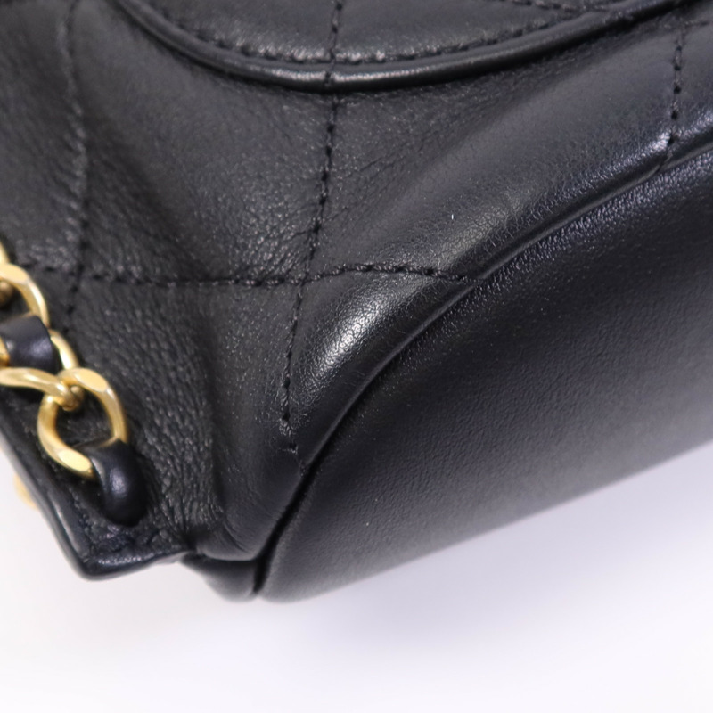 CHANEL 牛皮皮革Chain Shoulder Bag金扣鏈帶肩背袋-13