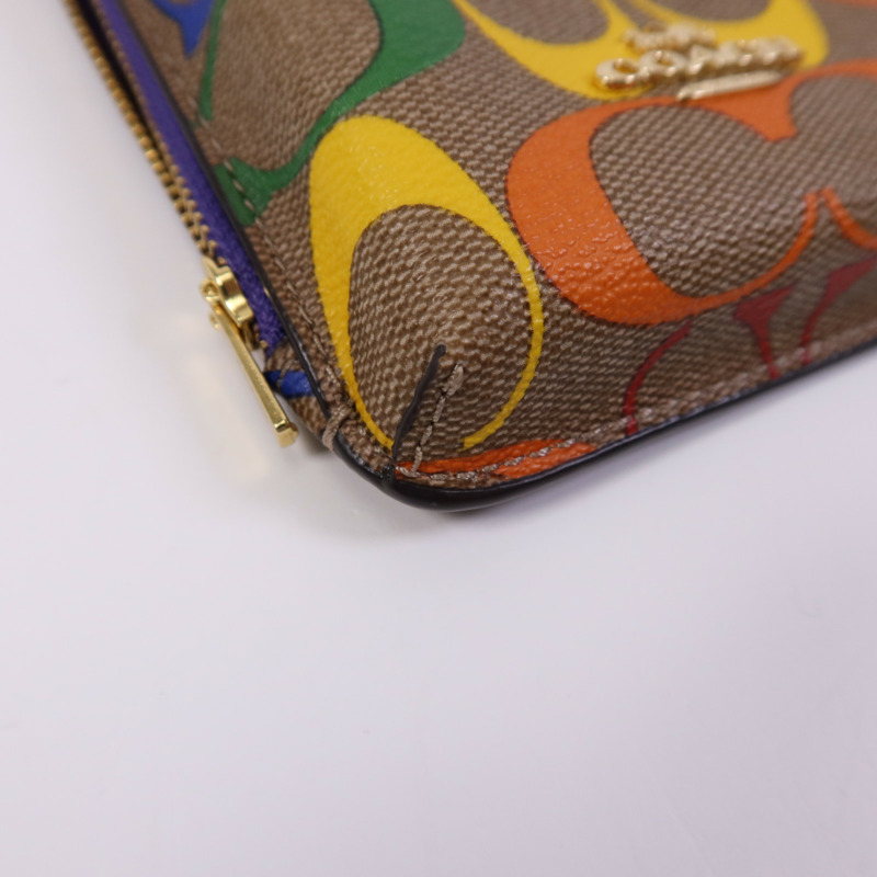 COACH 帆布Phone Case金扣肩背袋-5