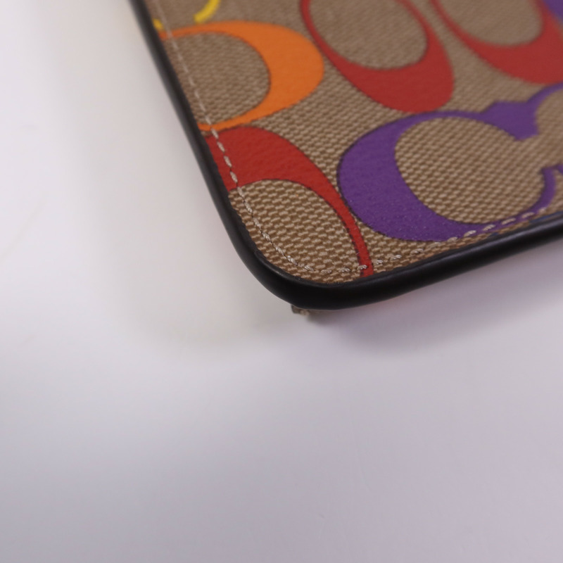 COACH 帆布Phone Case金扣肩背袋-7