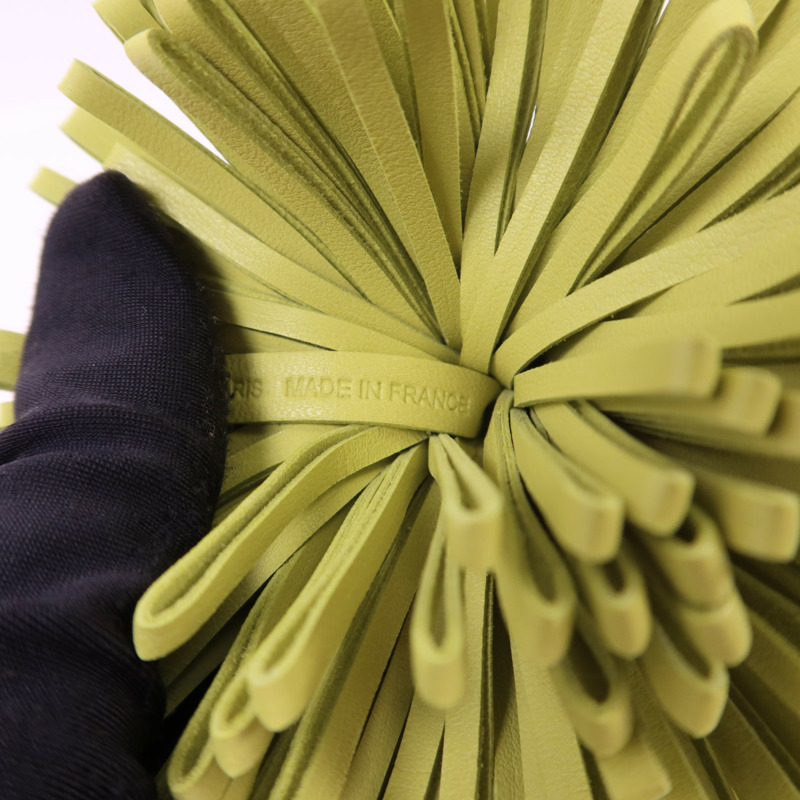 HERMES Milo皮革Carmen銀扣鎖匙扣-7