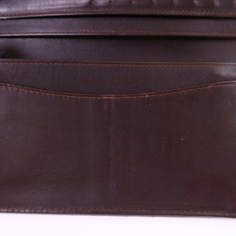 CHANEL 牛皮皮革Long Bifold Wallet金扣長錢包-16