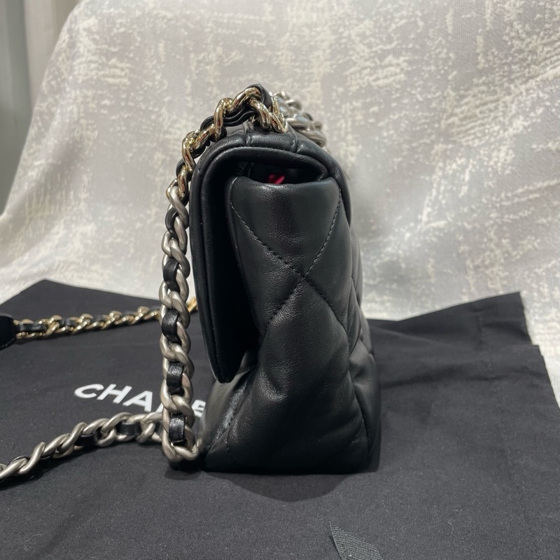 Chanel 19bag 黑銀 小號-3