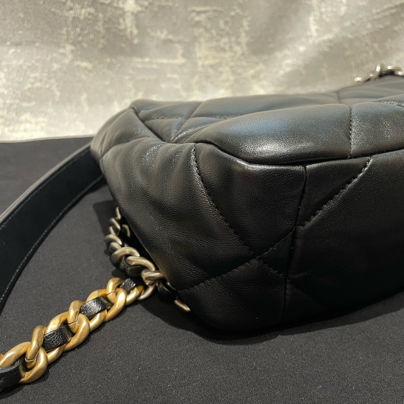 Chanel 19bag 黑銀 小號-5