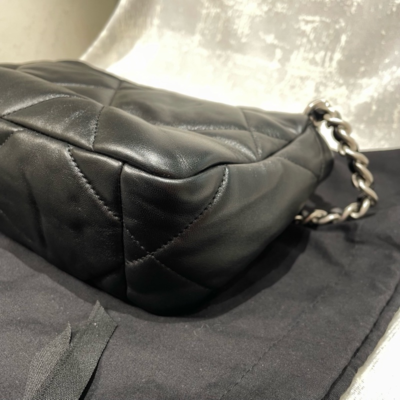 Chanel 19bag 黑銀 小號-8