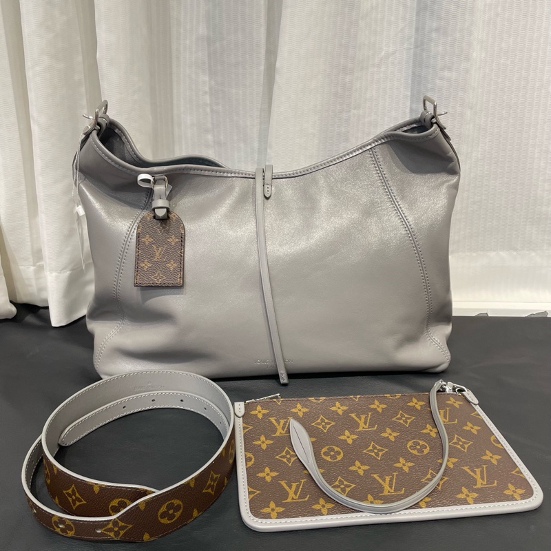 LV carryall 中號 鯊魚灰-0