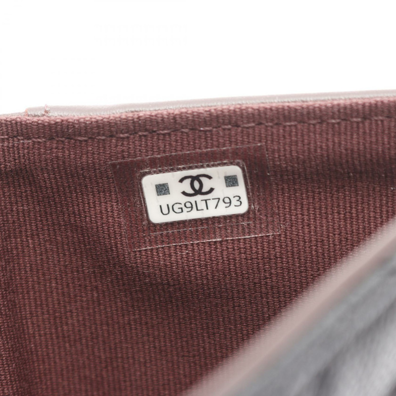 香奈兒 (CHANEL) Matelasse 三折錢包，粒面小牛皮，黑色，二手，金色五金，CC標誌-5