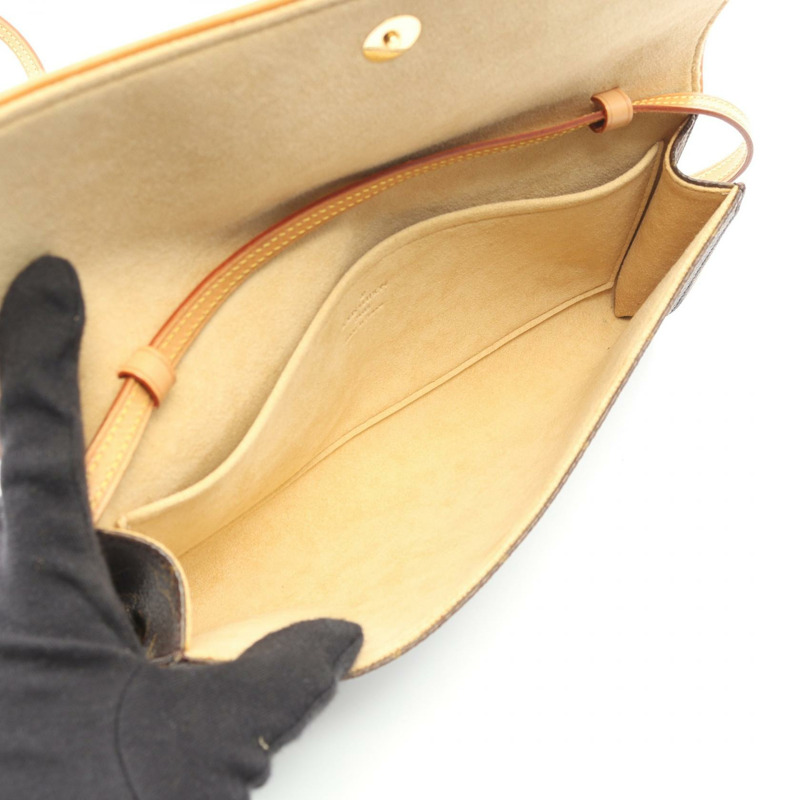 路易威登 Pochette Twin GM 單肩包 M51852 Monogram 帆布棕色二手 LV-2