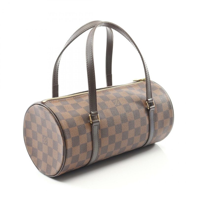 路易威登 Papillon 26 手提包 N51304 Damier Ebene 皮革 棕色 二手 女士-1