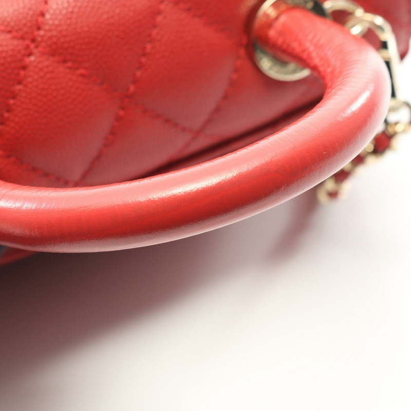 香奈兒 Coco Handle XXS 手提包 AS2215 紅色皮革 二手 CC-6