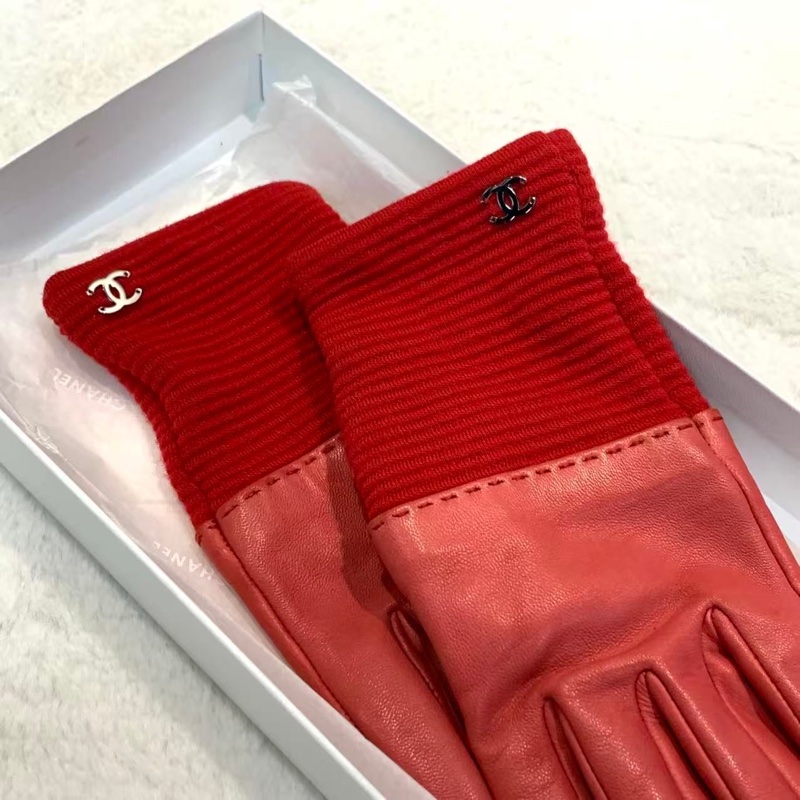 Chanel紅色手套-1