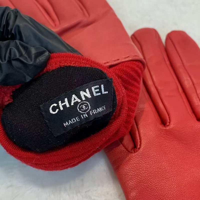 Chanel紅色手套-5