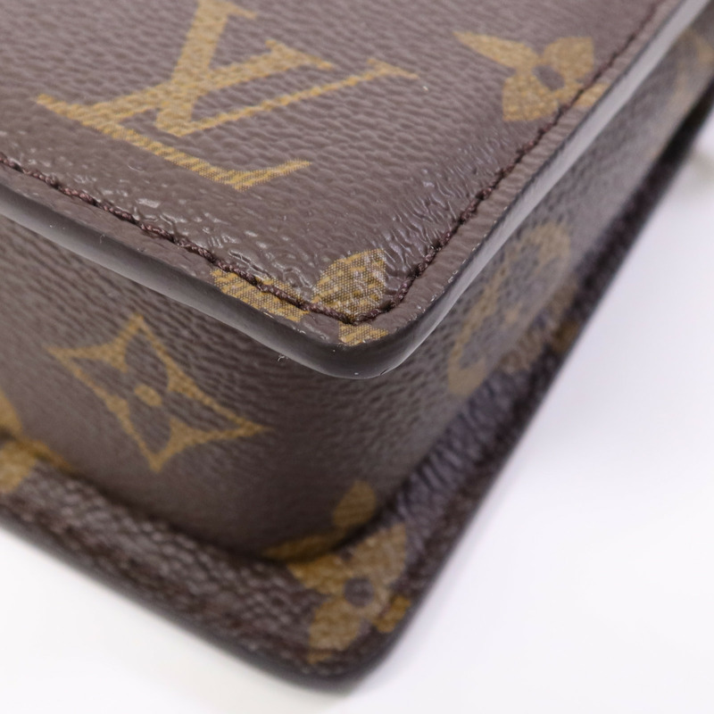 LOUIS VUITTON Monogram LV Street Sign金扣鏈帶肩背袋-10