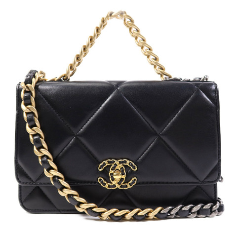 CHANEL 羊皮皮革Chanel 19 WOC鏈帶肩背袋