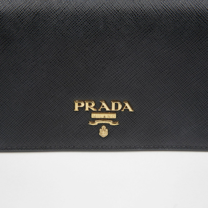PRADA 金屬Logo鏈條手拿包斜背包 1BP023-2