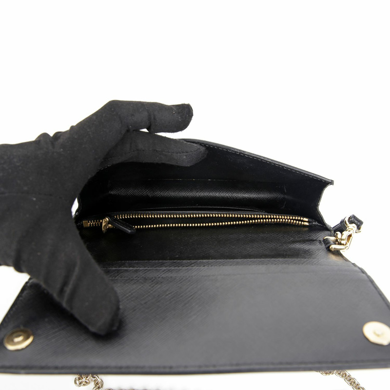 PRADA 金屬Logo鏈條手拿包斜背包 1BP023-8