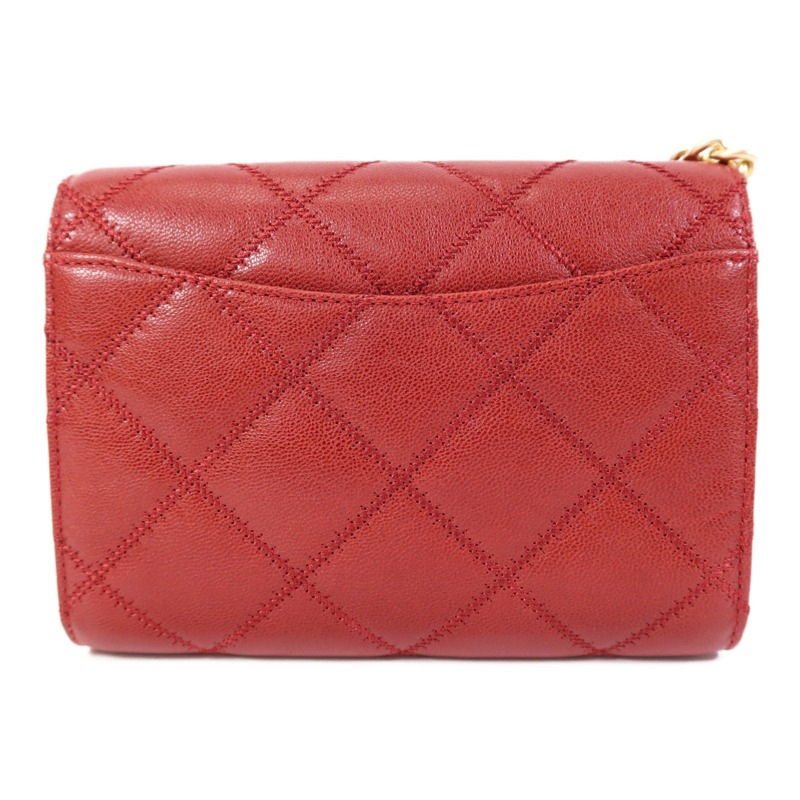 Tory Burch 牛皮皮革Burch Willa金扣鏈帶肩背袋-1