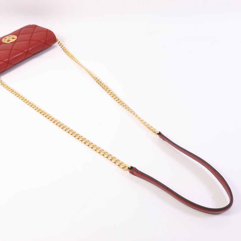 Tory Burch 牛皮皮革Burch Willa金扣鏈帶肩背袋-9