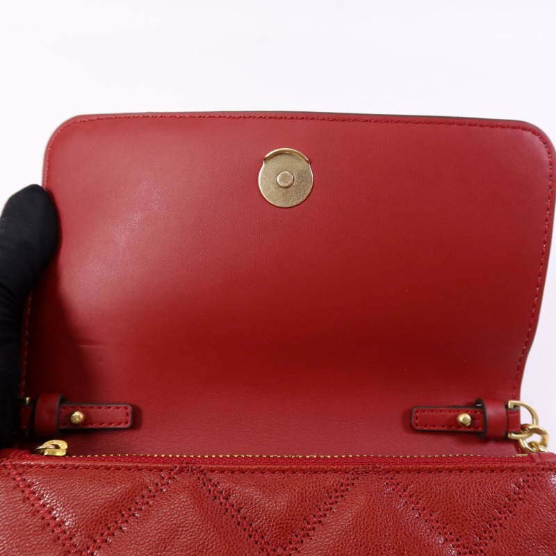 Tory Burch 牛皮皮革Burch Willa金扣鏈帶肩背袋-10