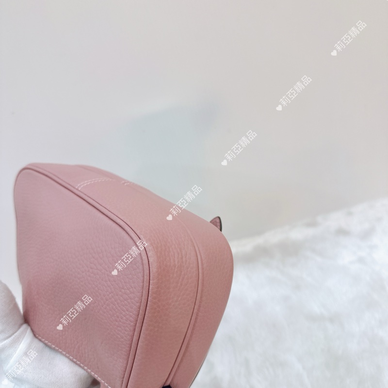 莉亞精品♡ Coach 粉雙釦郵差包 二手美包-8