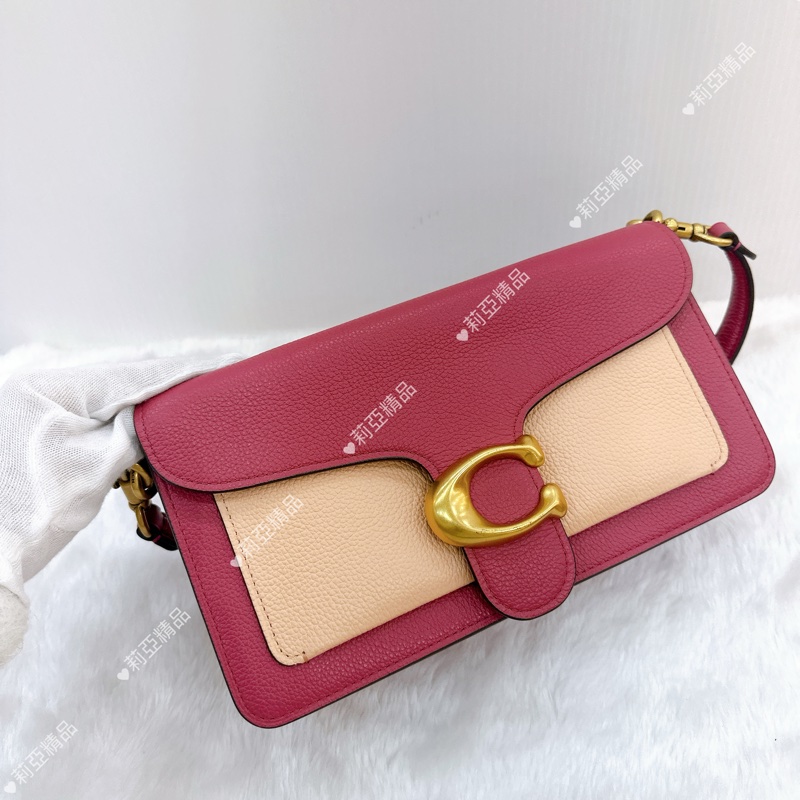 莉亞精品♡ Coach 粉手提斜背包 二手美包-2