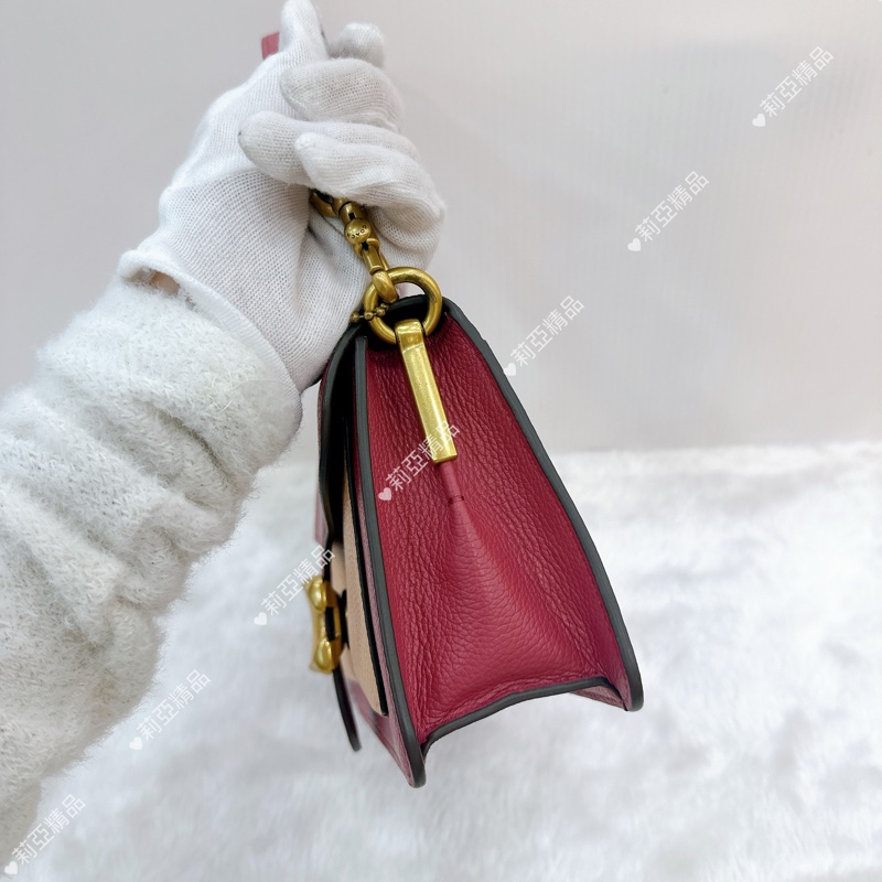 莉亞精品♡ Coach 粉手提斜背包 二手美包-4