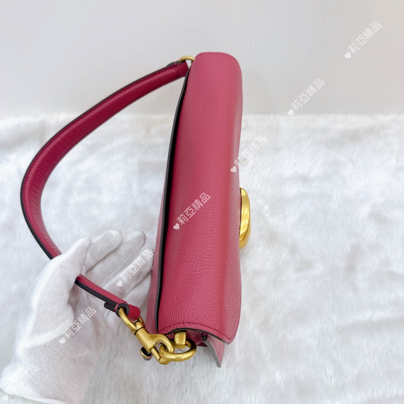莉亞精品♡ Coach 粉手提斜背包 二手美包-6