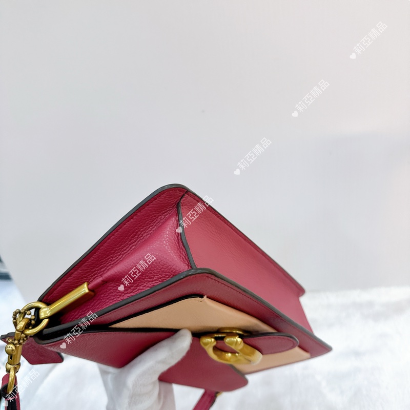 莉亞精品♡ Coach 粉手提斜背包 二手美包-8