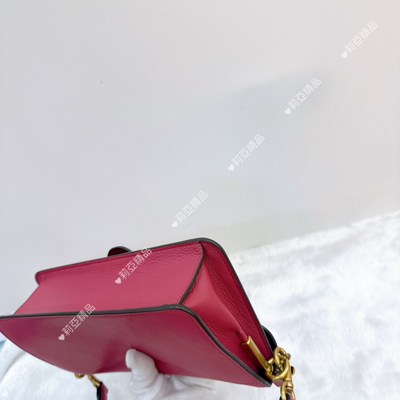 莉亞精品♡ Coach 粉手提斜背包 二手美包-11