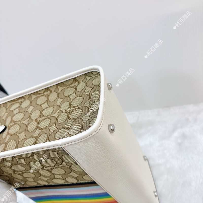 莉亞精品♡ Coach 彩虹托特包 二手美包-7