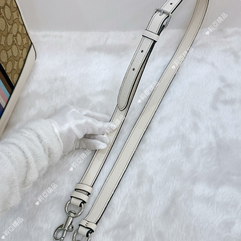 莉亞精品♡ Coach 彩虹托特包 二手美包-16