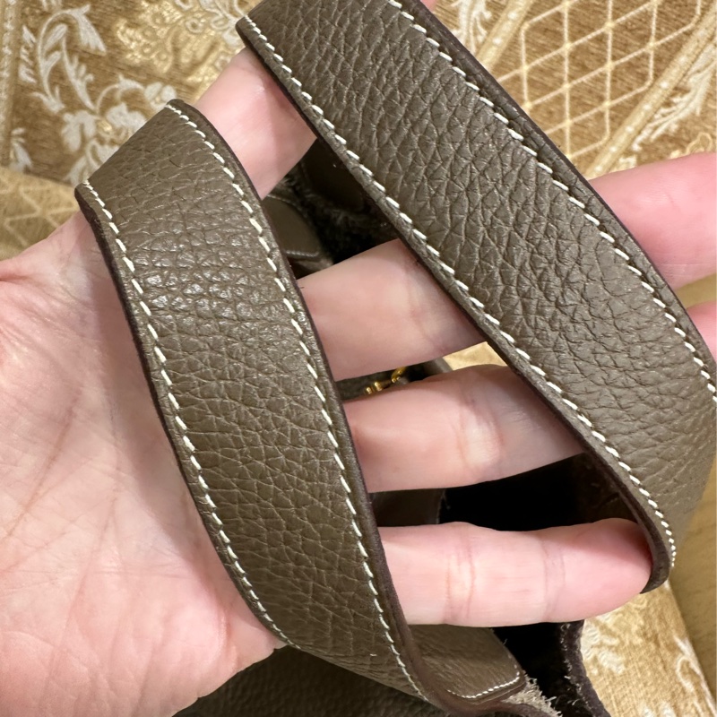 Hermes 18 Etoupe大象灰Clemence皮金釦Picotin 18-7