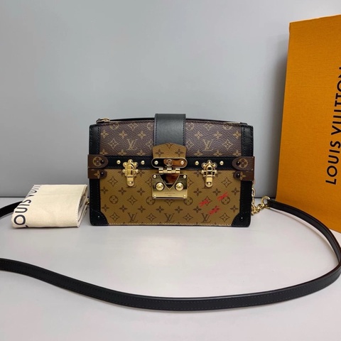 LV路易威登Trunk Clutch老花軟盒子