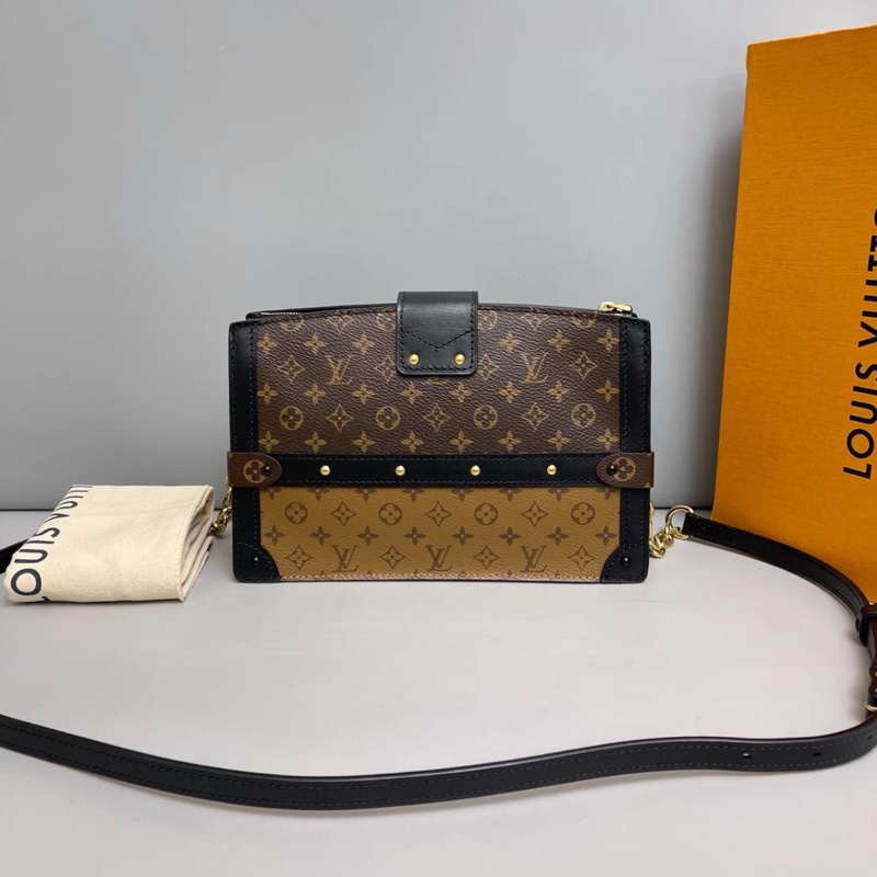 LV路易威登Trunk Clutch老花軟盒子-1