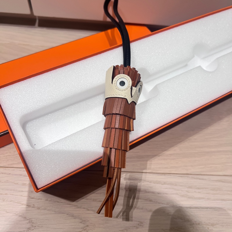 售全新閒置Hermes貓頭鷹小吊飾-3