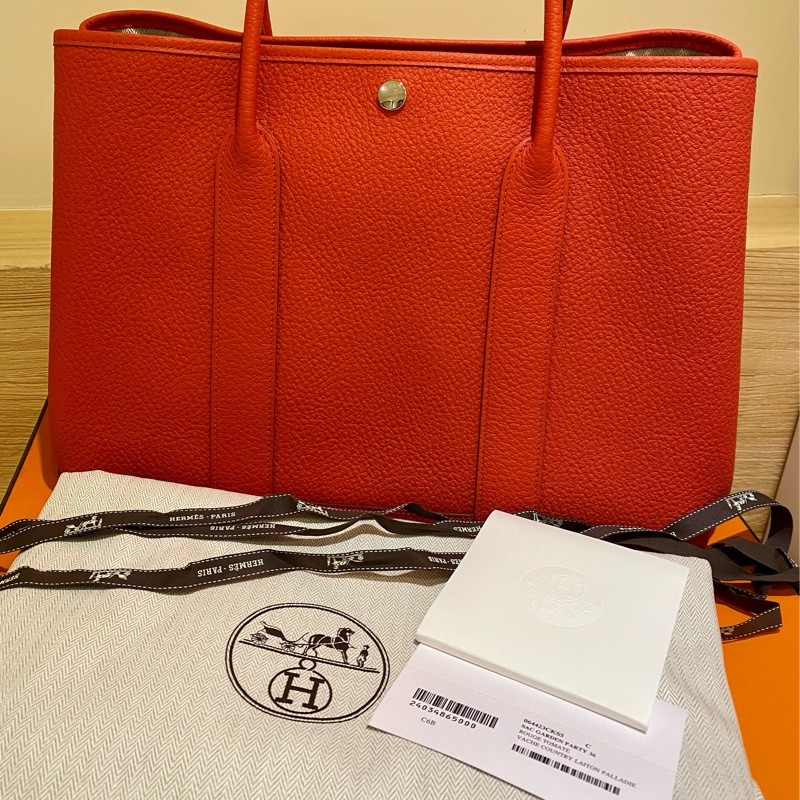 愛馬仕 Hermes garden party 36 s5蕃茄紅-6