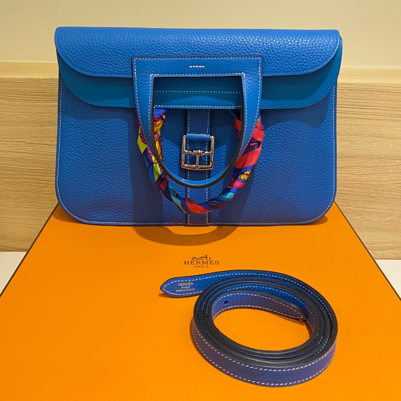Hermes Halzan 31手袋 單肩包/斜挎包/五用包 全新全配附 購證-8