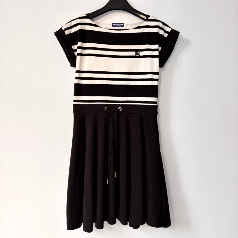 ::BURBERRY BLUE LABE:: 橫條紋洋裝 38號 未著用-0