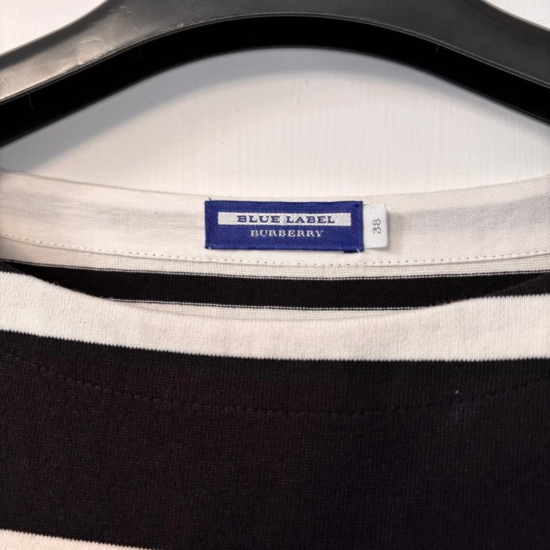 ::BURBERRY BLUE LABE:: 橫條紋洋裝 38號 未著用-3