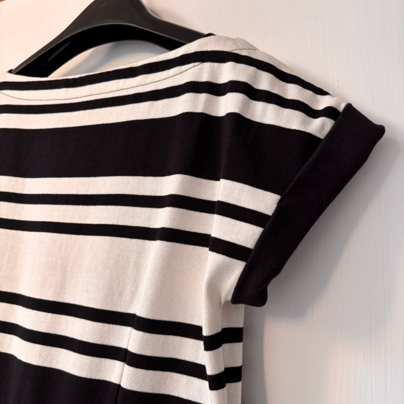 ::BURBERRY BLUE LABE:: 橫條紋洋裝 38號 未著用-8