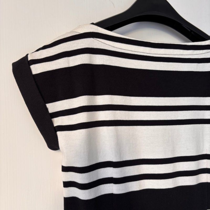 ::BURBERRY BLUE LABE:: 橫條紋洋裝 38號 未著用-9