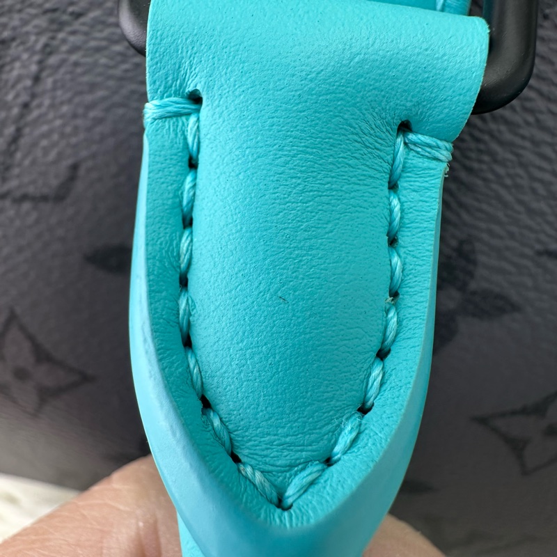 LV 特別款🌟 Tiffany Blue 灰色老花KeepAll 25 手提斜肩包 晶片款 2024年-6