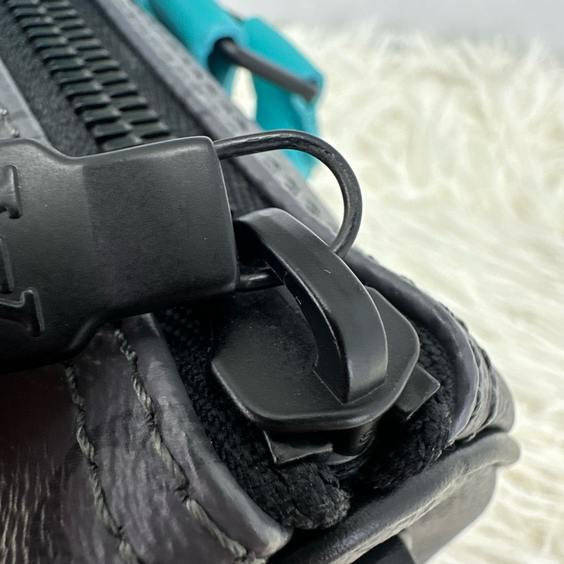 LV 特別款🌟 Tiffany Blue 灰色老花KeepAll 25 手提斜肩包 晶片款 2024年-18