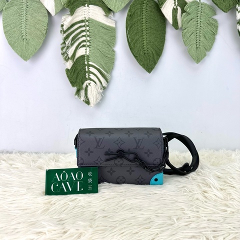 LV 特別款🌟Tiffany Blue 灰色老花 Steamer 晶片款 2024