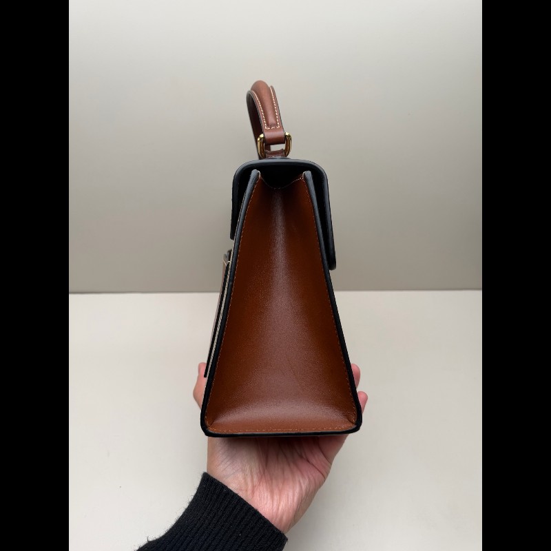 GUCCI padlock老花拼黑色牛皮 月光寶盒中號-3