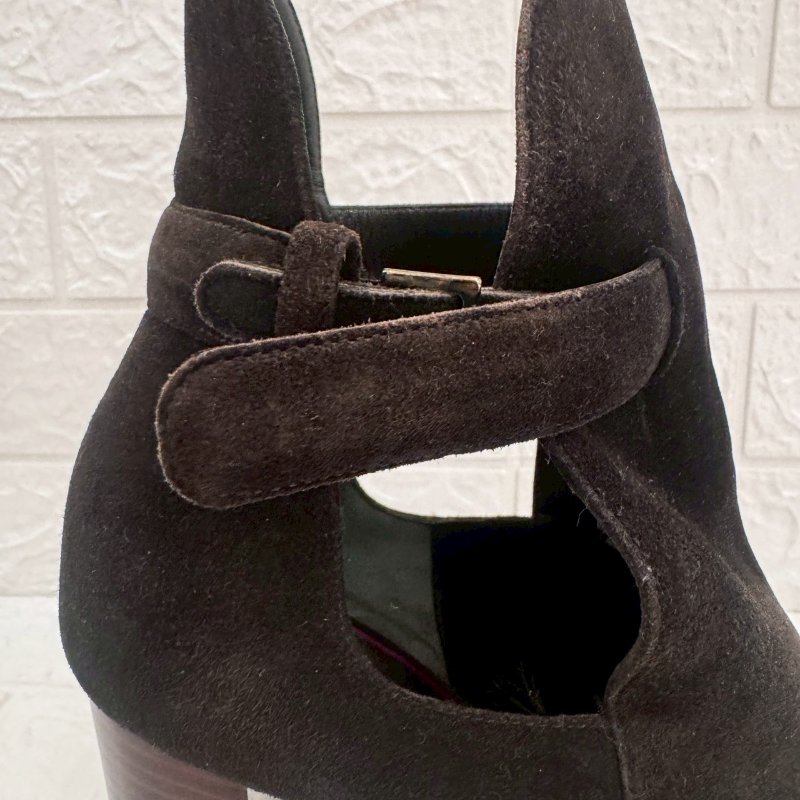 Celine 黑色粗根短靴-7