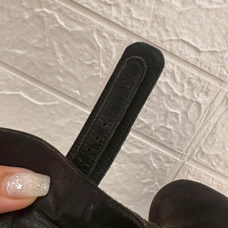 Celine 黑色粗根短靴-14